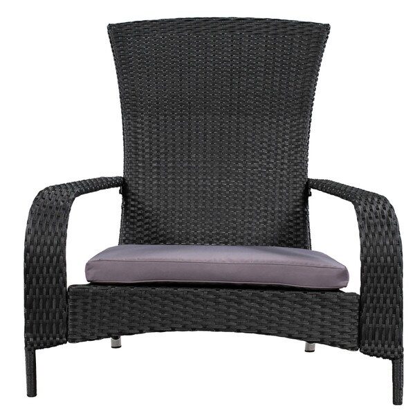 Black wicker muskoka chair